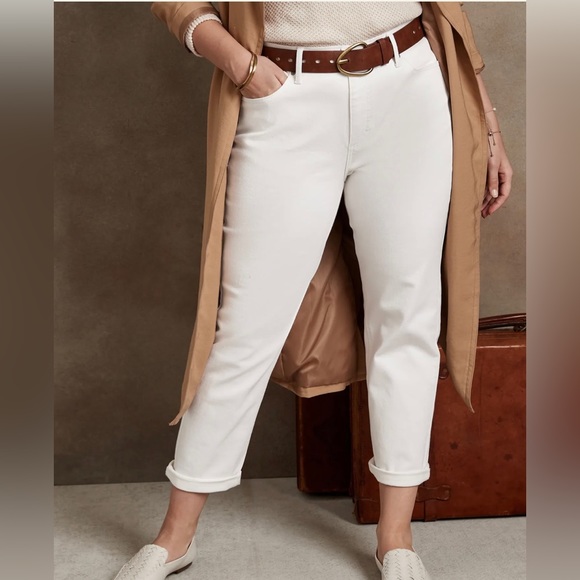 BANANA REPUBLIC CONTEMPORARY SILHOUETTE TAILORED GIRLFRIEND JEANS SIZE 29/8 NWT - Picture 4 of 9